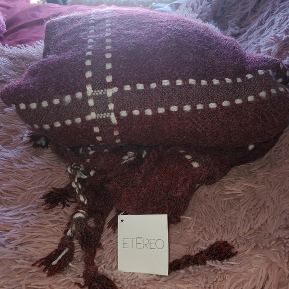 NEW shawl poncho plaid boho batwing blanket scarf - Picture 2 of 8